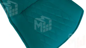 Стул Фэнди К4  Белый матовый, Велюр Confetti Izumrud