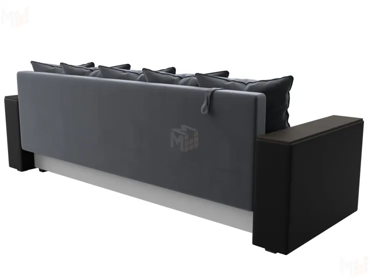 Диван прямой Дубай Лайт ( Серый;Черный )