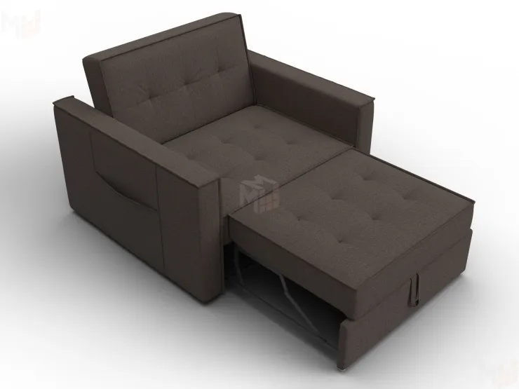 Кресло-кровать Лига-104 (80) ( Амур 05 коричневый )