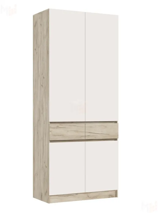 Шкаф Роджина 2-х створчатый (крафт серый/кашемир)