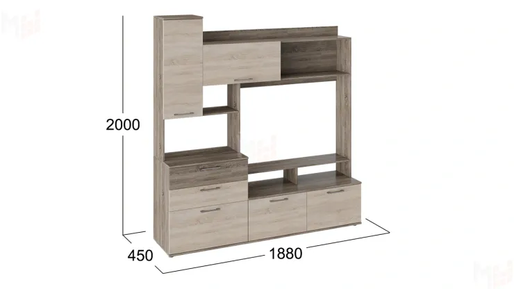 Секция комбинированная Марта Дуб Сонома трюфель, Дуб Сонома