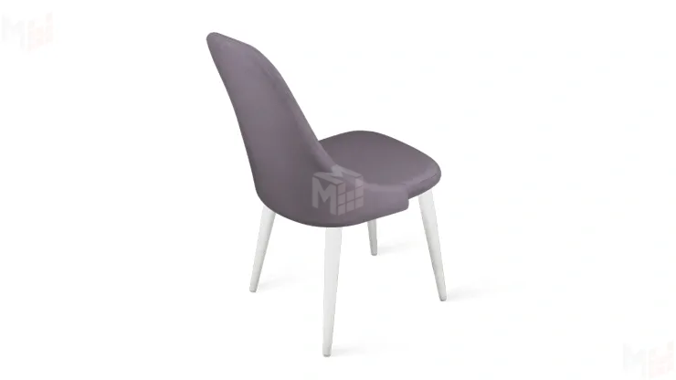 Стул Франк (конус) исп. 2 - ДП2-30 Белый матовый/Микровелюр  Catania Lavender (лавандовый)
