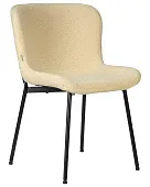 Стул обеденный DOBRIN MILO (черные ножки, кремовый букле (UF992-02))