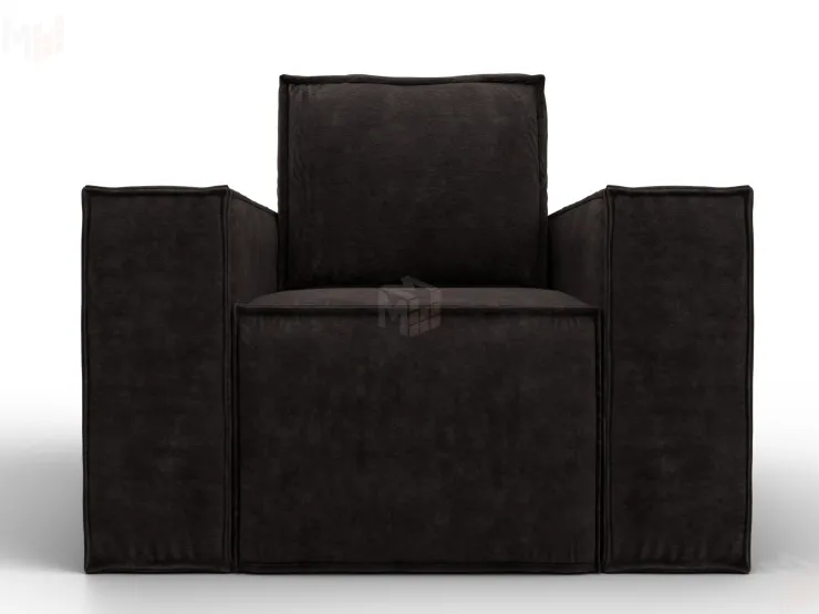 Кресло Лига-081 НПБ ( BRUT 17 коричневый )