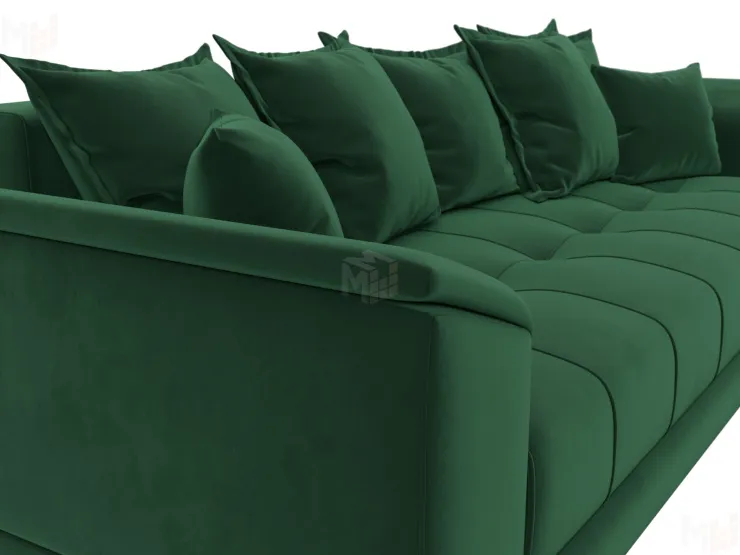 Диван прямой НордСтар НПБ ( SEVEN 626 зеленый )