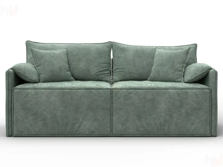 Диван прямой модульный Лига-106 ( BRUT 08 зеленый )