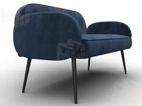 Диван прямой Лига-086 ( TOWER 13 синий )