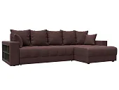 Диван угловой с декором и полкой Лига-050 НПБ