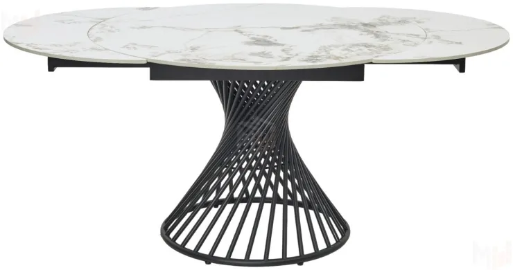 Стол BUENO 120 GLOSS GOLDEN JADE SOLID CERAMIC / BLACK