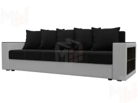 Диван прямой Дубай Лайт ( Черный;Белый )