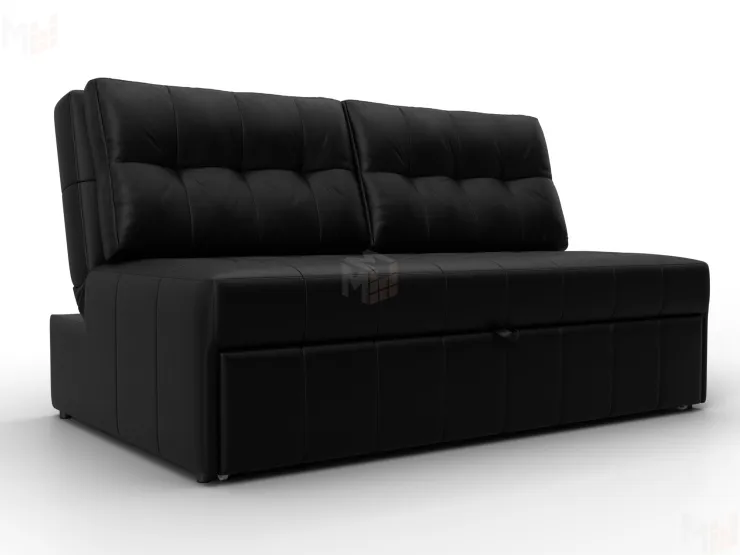 Диван прямой Лига-107 (140) ( GRIFON 18 черный )