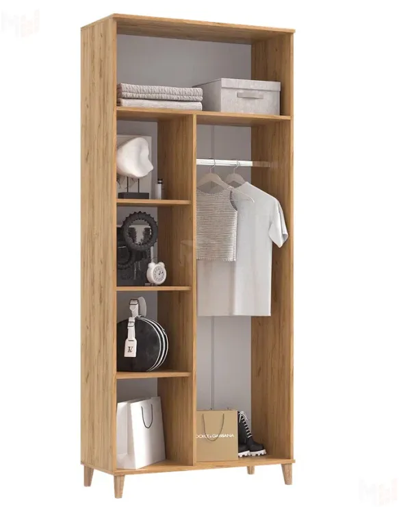 Шкаф Ирис для прихожей Графит/Дуб Крафт