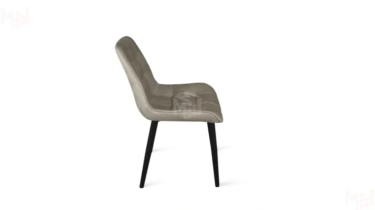 Стул BOSTON Черный муар, Велюр V005 светло-бежевый