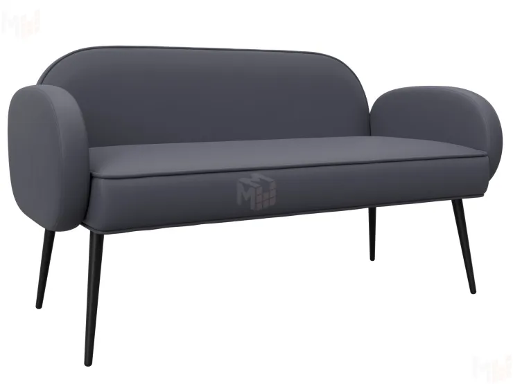 Диван прямой Лига-086 ( GRIFON 15 серый )