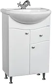 Тумба под умывальник "Уют 50 Волна" с верхним ящиком В1 Айсберг