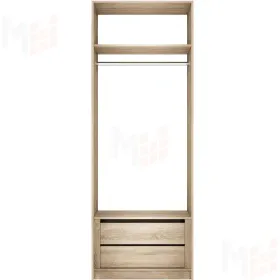 Шкаф  Распашной Локер 1 штанга, 2 полки, 2 ящика