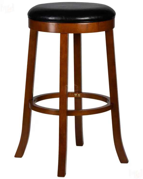 Круглый барный табурет DOBRIN BOB BAR (шоколад, черный)