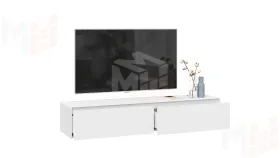 Тумба ТВ Глосс - ТД 319.03.11 Белый глянец, Стекло Белый глянец