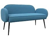 Диван прямой Лига-086 ( Амур 10 голубой )