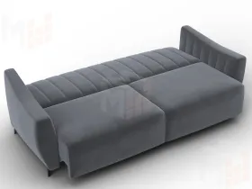 Диван-книжка Лига-095 НПБ ( SEVEN 17 серый )