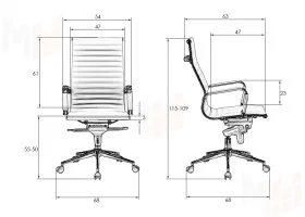Офисное кресло для руководителей DOBRIN CLARK (чёрный) Офисное кресло для руководителей DOBRIN CLARK (чёрный)