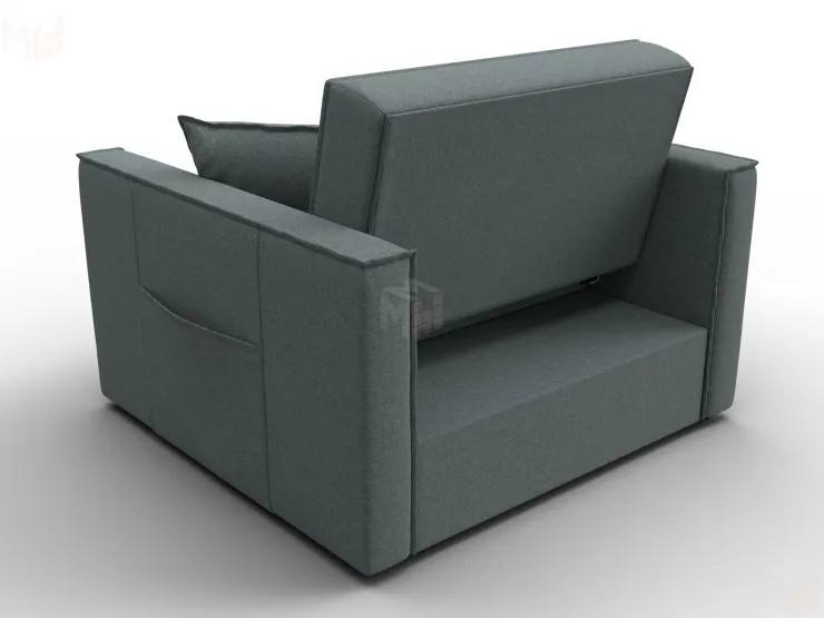 Кресло-кровать Лига-104 (80) ( Амур 07 серый )