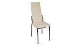 Стул Кредо Хром, к/з Бежевый Ваниль 890