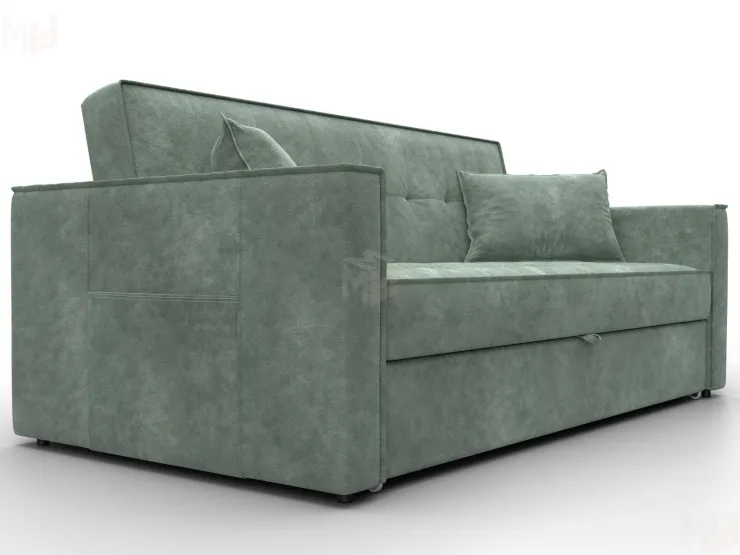 Диван прямой Лига-104 (160) ( BRUT 08 зеленый )