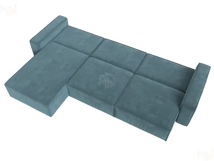 Диван угловой Прага Классик лонг левый угол ( Бирюзовый )