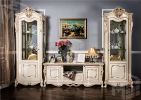 Тумба ТВ Джоконда крем глянец