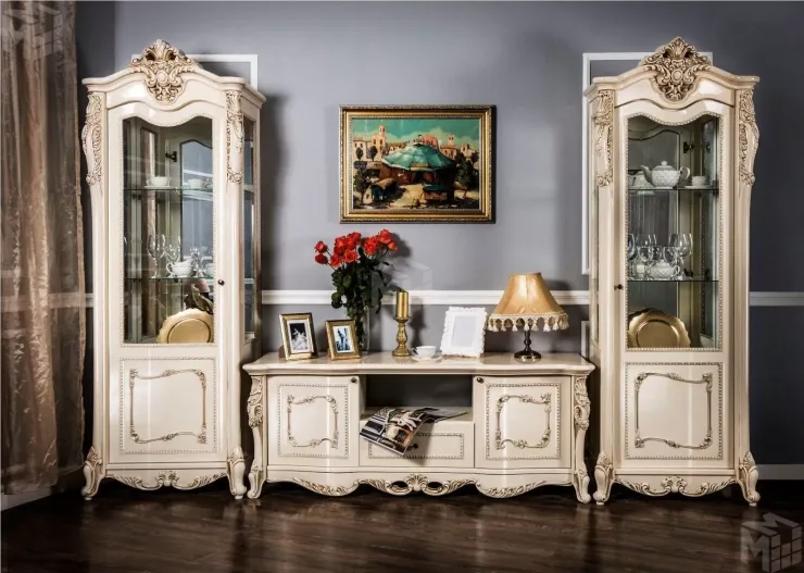 Тумба ТВ Джоконда крем глянец