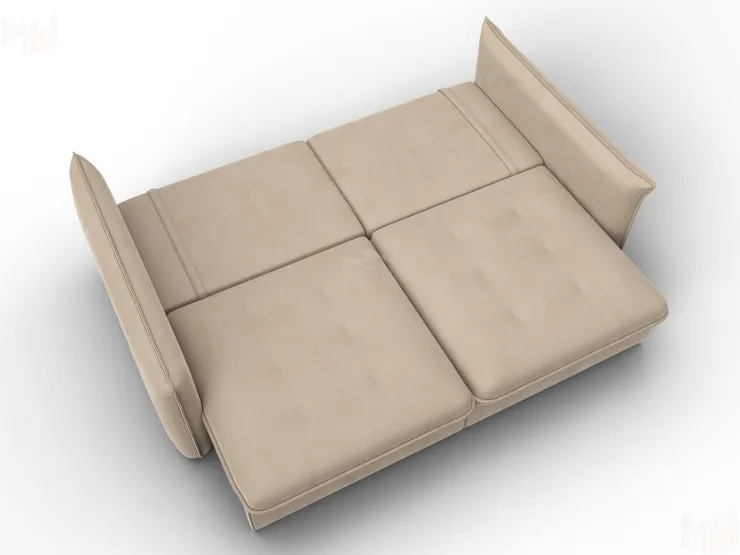 Диван прямой Лига-100 НПБ ( SEVEN 729 бежевый )