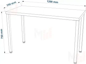 Стол письменный Ингар 1/ТТ  белый