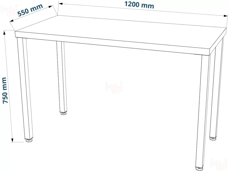 Стол письменный Ингар 1/ТТ  белый