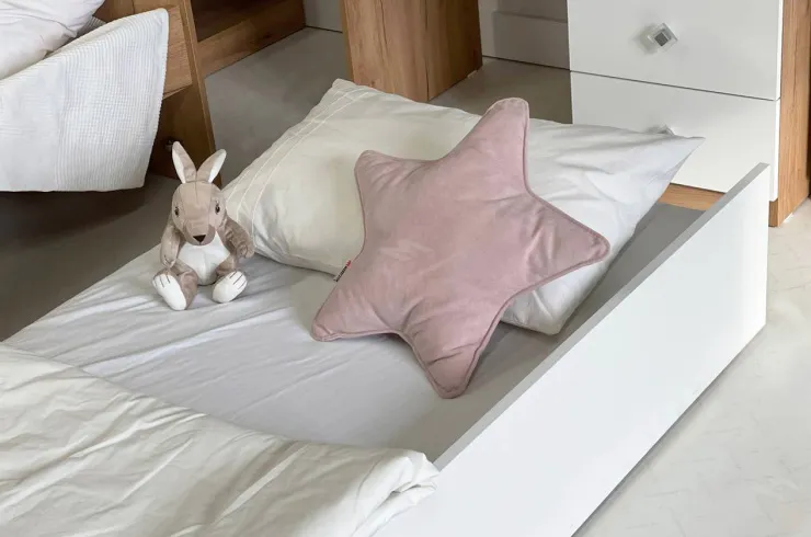 Кровать Форсаж дуб крафт золотой/белый