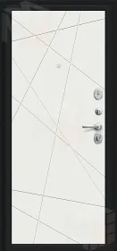 Входная металлическая дверь Граффити-5 Букле черное/Super White Входная металлическая дверь Граффити-5 Букле черное/Super White