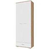 Шкаф с ящиком ИТАЛИЯ ШК1Я-800 сонома/белый глянец