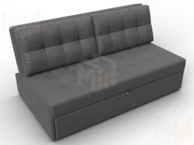 Диван прямой Лига-107 (160) ( JOLY 13 серый )