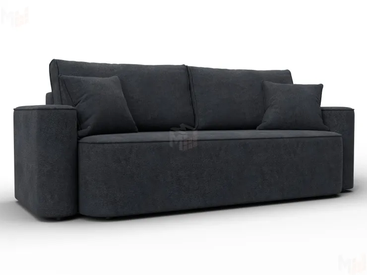 Диван прямой Лига-118 НПБ ( LAIM 26 темно-серый )