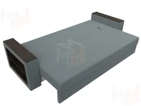 Диван прямой Дубай Лайт полки слева ( Серый )