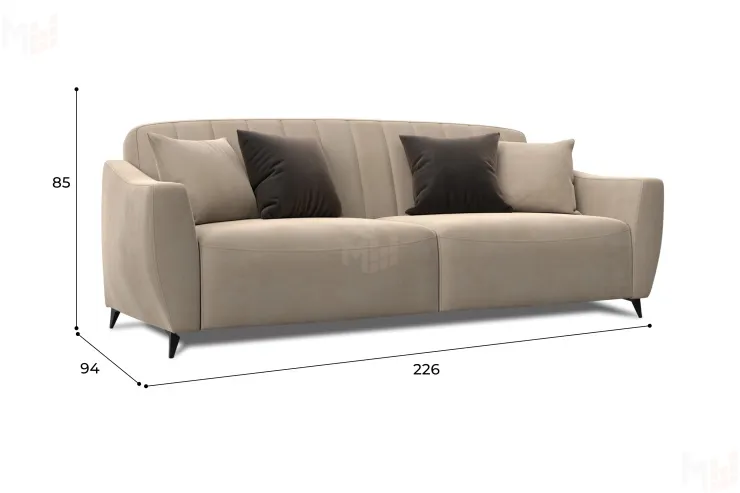 Диван-книжка Лига-095 НПБ ( SEVEN 729 бежевый )