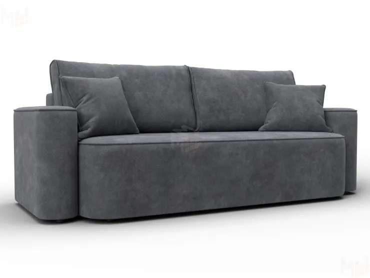 Диван прямой Лига-118 НПБ ( BRUT 16 темно-серый )