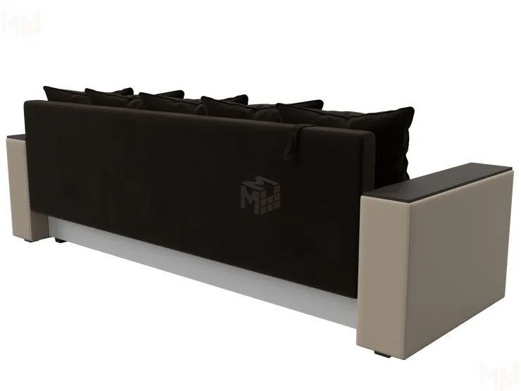 Диван прямой Дубай Лайт ( Коричневый;Бежевый )