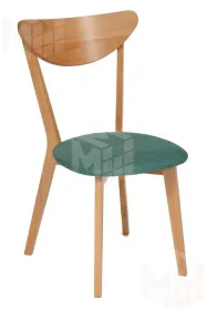 Стул мягкое сиденье/ цвет сиденья - Морская волна MAXI (Макси) (комплект)
