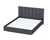 Кровать арт. 031 (Полосы) Антрацит (ЛН) 1600x2000