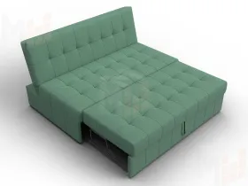 Диван прямой Лига-107 (140) ( Амур 11 зеленый )