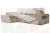 Диван угловой Марго Бежевый Левый Велюр