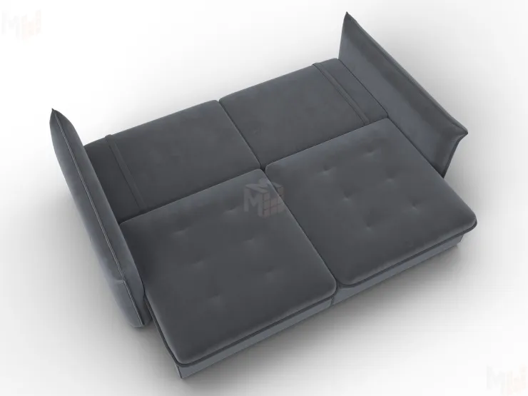 Диван прямой Лига-100 НПБ ( SEVEN 17 серый )