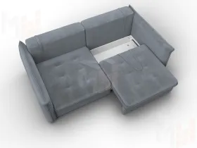 Диван прямой Лига-100 НПБ ( TOWER 10 серый )