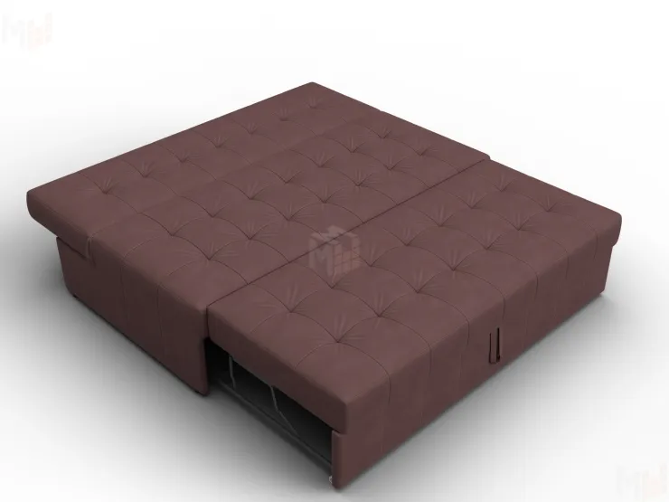 Диван прямой Лига-107 (160) ( JOLY 09 бордовый )